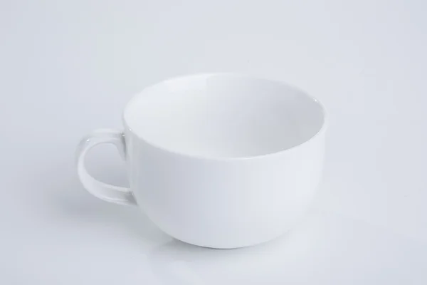 Biała ceramiczna miska — Zdjęcie stockowe