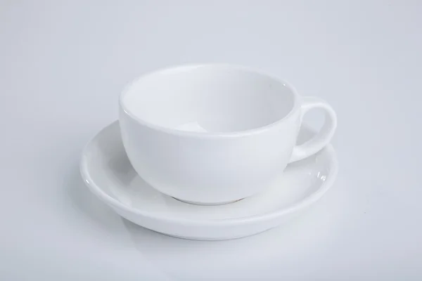 Üres fehér teáscsésze — Stock Fotó