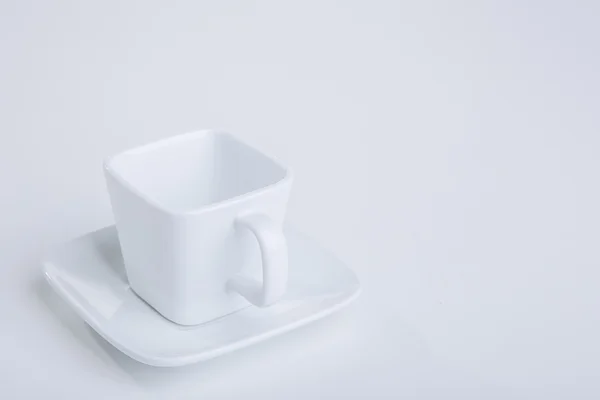 Leere weiße Teetasse — Stockfoto