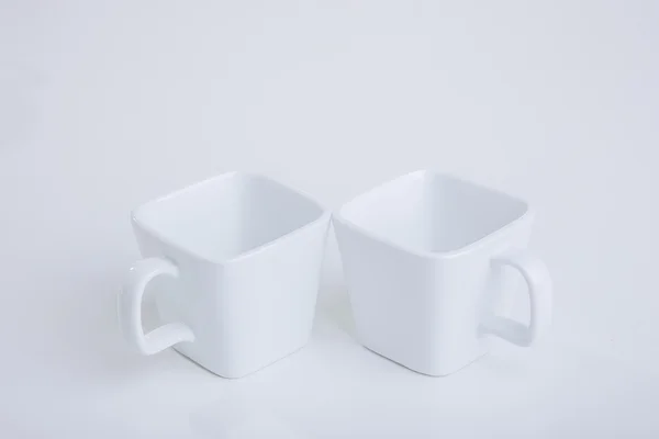 Leere weiße Teetasse — Stockfoto