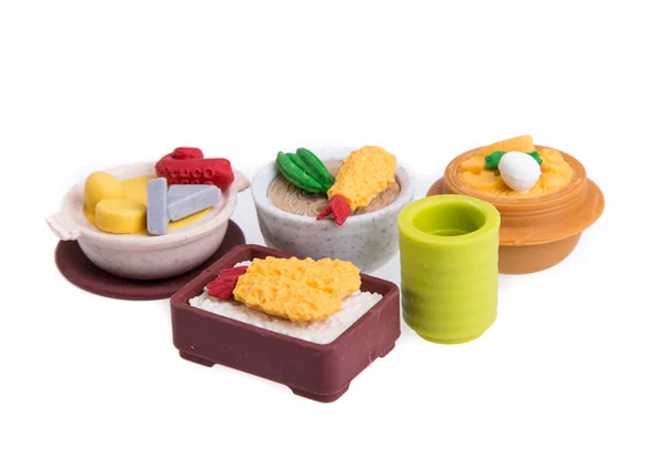 Brinquedos de alimentos de borracha — Fotografia de Stock