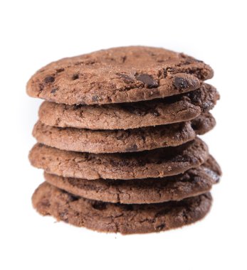 Çikolata parçacıklı kurabiye.