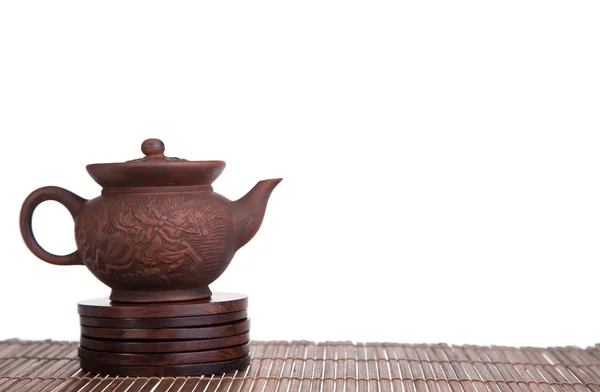 Chiński czajnik i filiżanki — Zdjęcie stockowe