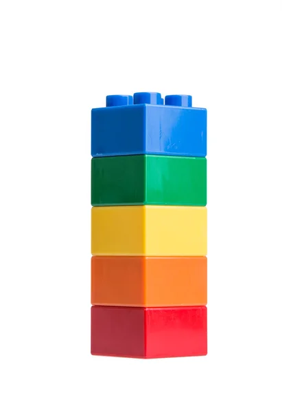 Plastic building blocks — Stock Photo, Image