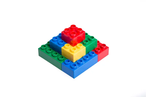 Plastic building blocks — Stock Photo, Image