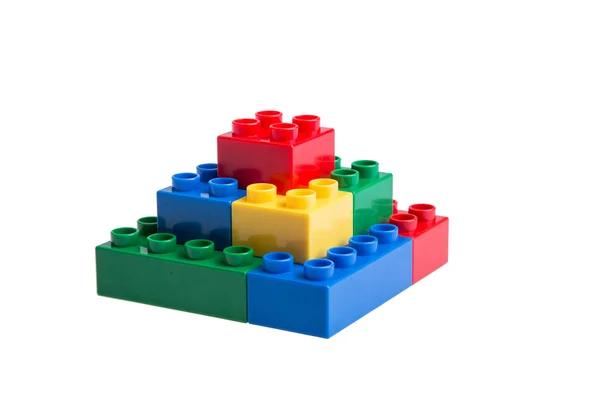 Plastic building blocks — Stock Photo, Image