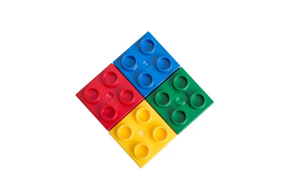 Plastic building blocks — Stock Photo, Image