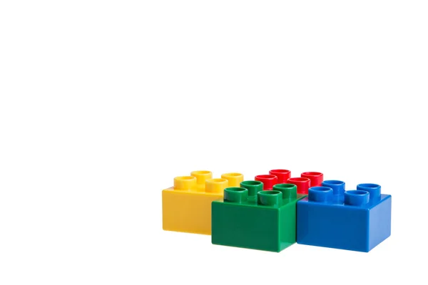 Plastic building blocks — Stock Photo, Image