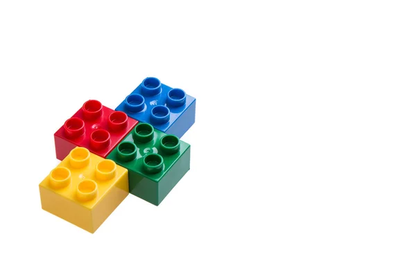 Plastic building blocks — Stock Photo, Image