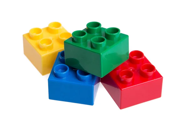 Plastic building blocks — Stock Photo, Image