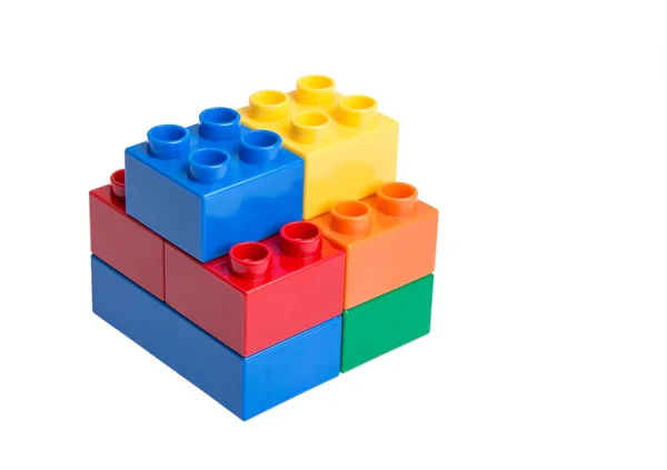 Plastic building blocks — Stock Photo, Image