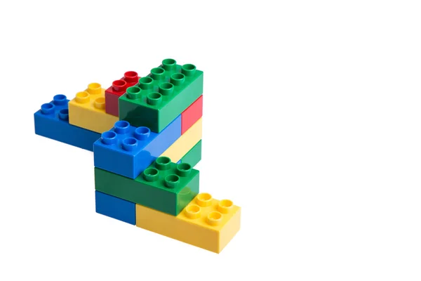 Plastic building blocks — Stock Photo, Image