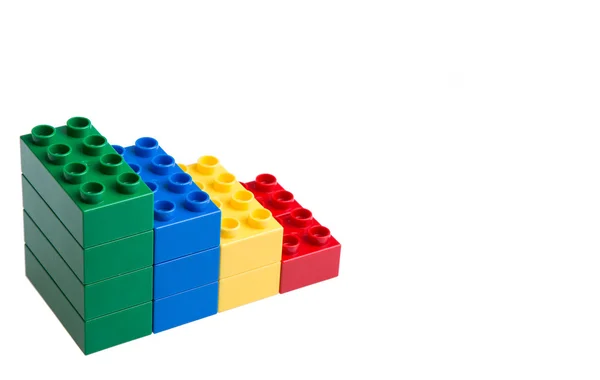 Plastic building blocks — Stock Photo, Image