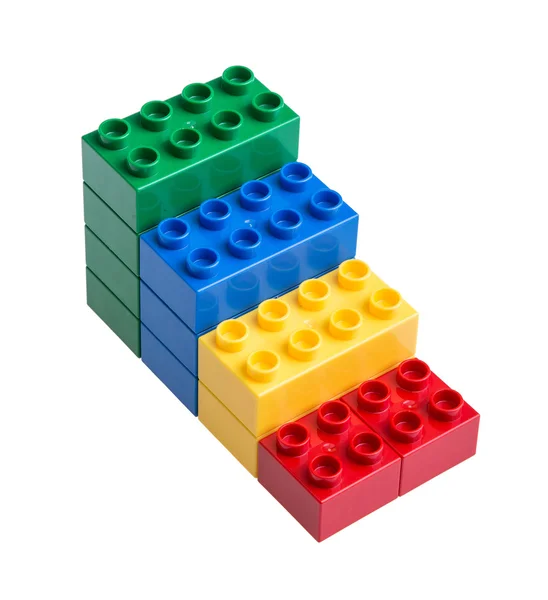 Plastic building blocks — Stock Photo, Image