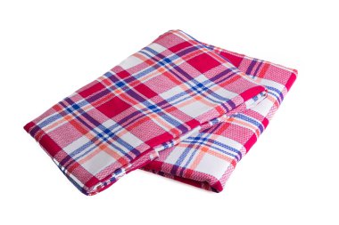 Beyaz arka plan üzerinde izole bir battaniye