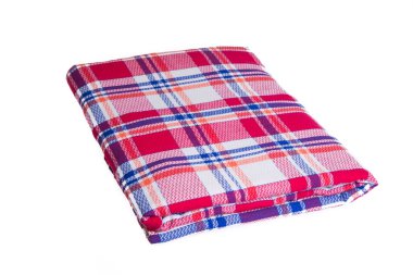 Beyaz arka plan üzerinde izole bir battaniye