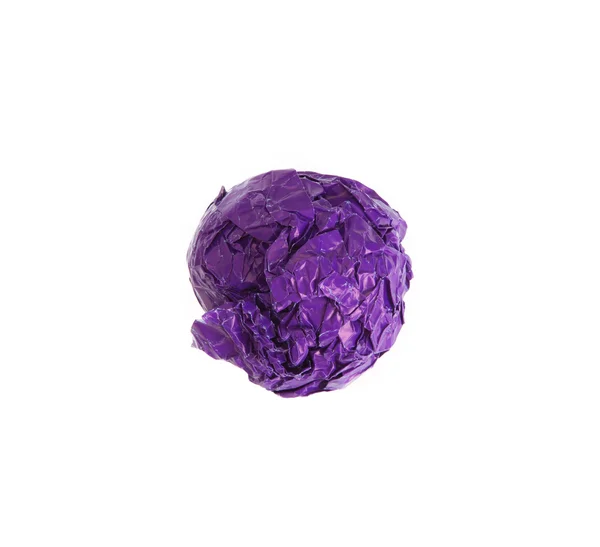 Crumpled color paper ball — Stock Photo, Image