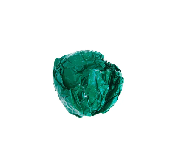 Crumpled color paper ball — Stock Photo, Image