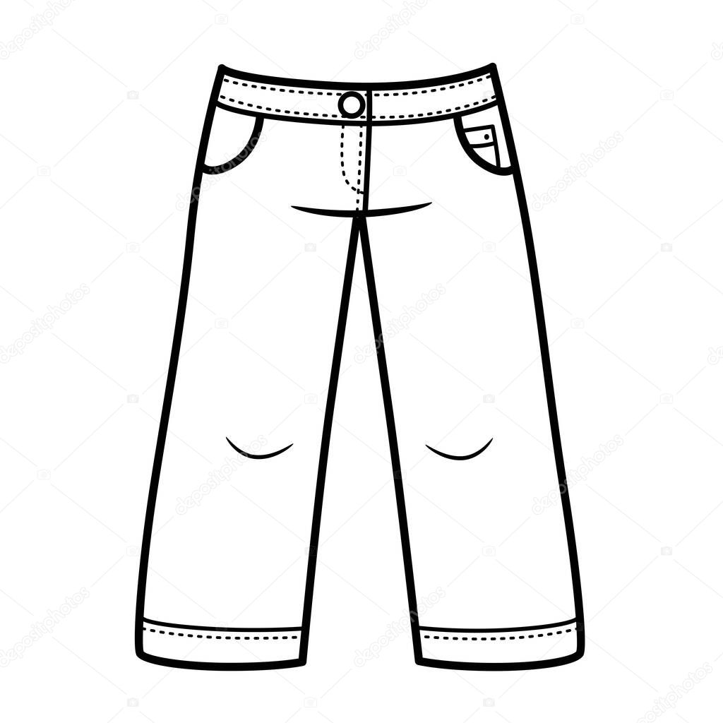 Pantalones Cortos Largos Mezclilla Pierna Ancha Para Niñas Esquema