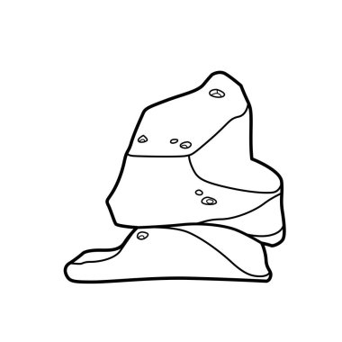 Dekoratif kumtaşı boyama kitabı doğrusal çizimi beyaz arkaplanda izole