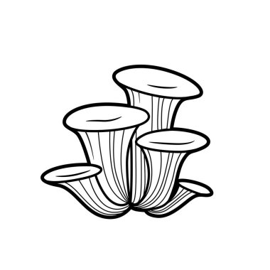 Beyaz arkaplanda izole edilmiş sünger boyama kitabı doğrusal çizimi