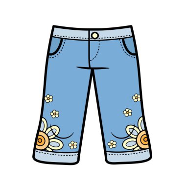 Beyaz arkaplandaki renk değişikliği için dizinin hemen altındaki Denim pantolonları