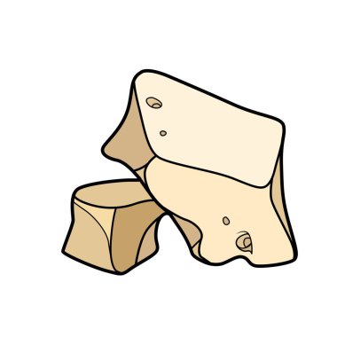 Beyaz arkaplanda izole edilmiş renklendirme sayfası için kumtaşı renk varyasyonu