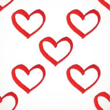 Kesintisiz geometrik vektör desen elle çizilmiş suluboya boya