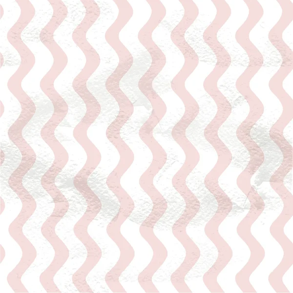 Nahtloses Vintage-Muster aus vertikalen, glatten Wellen auf rosafarbenem Grange — Stockvektor