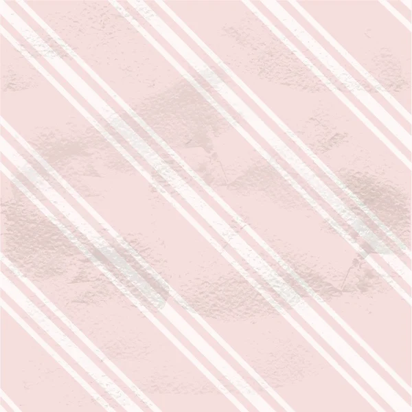 Pink seamless grungy vintage pattern from white diagonal strips — Stock Vector