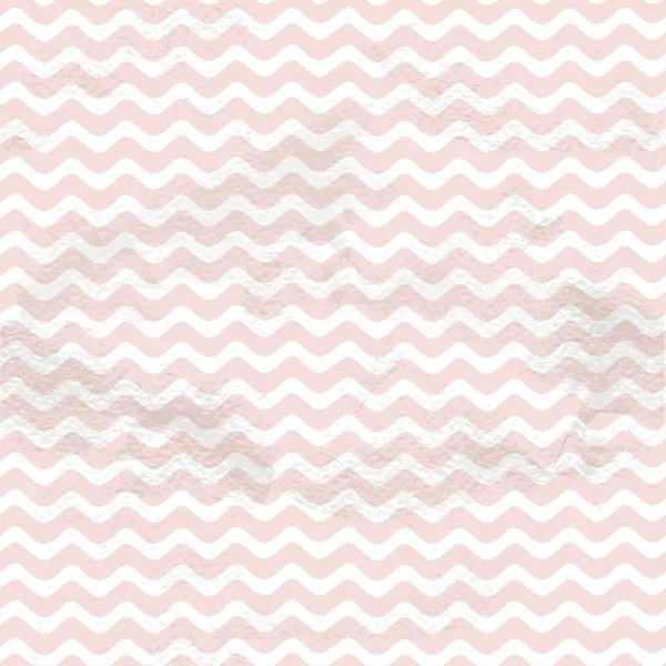 Pink seamless vintage horizontal small smooth waves pattern on g — Stock Vector