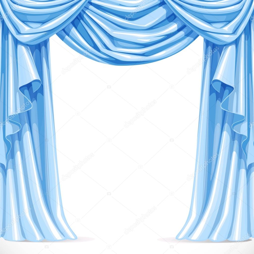 Blue curtain Vector Art Stock Images | Depositphotos