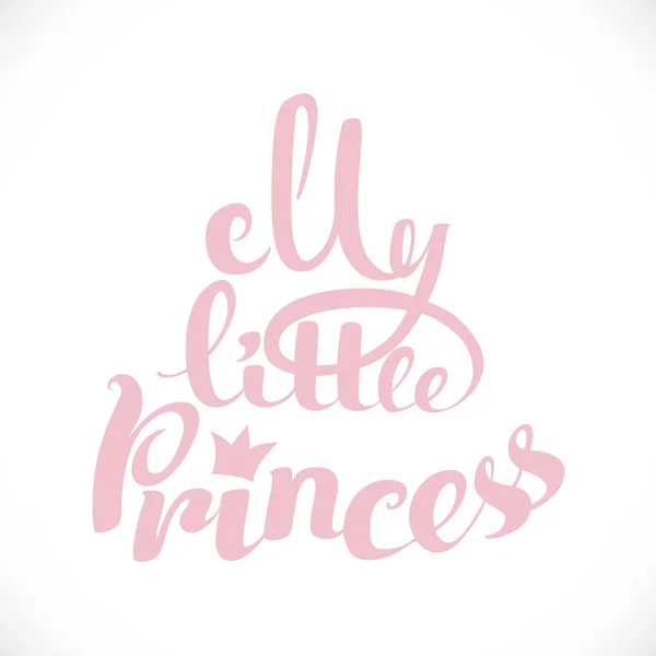 Ma petite princesse inscription calligraphique pour invitation, gree — Image vectorielle