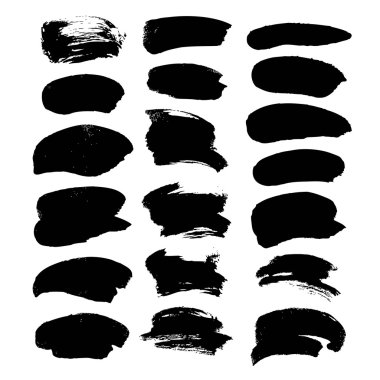 Mürekkep üzerinde beyaz bir backgro izole soyut siyah geniş vuruş