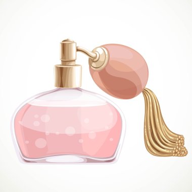 Beyaz bir arka plan üzerinde izole parfüm