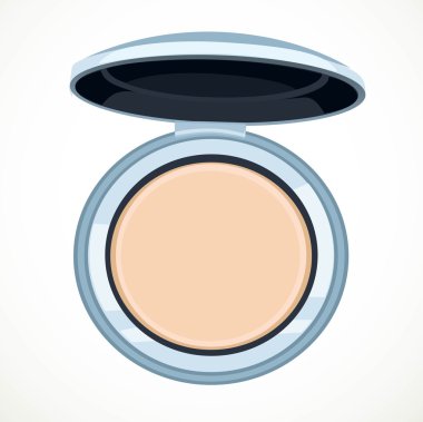 Beyaz bir arka plan üzerinde izole toz Üstten Görünüm