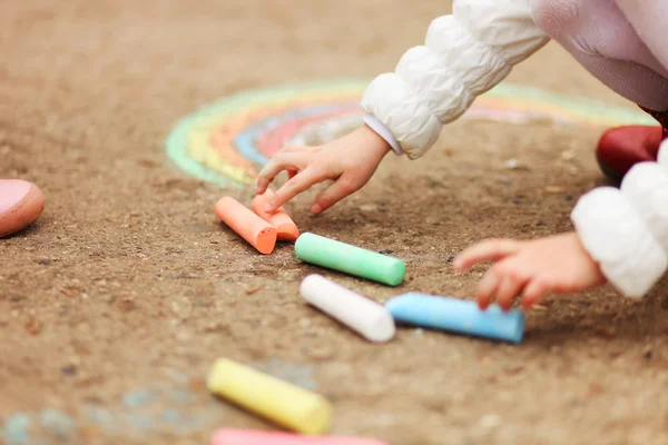 Il primo piano del gesso . — Foto Stock