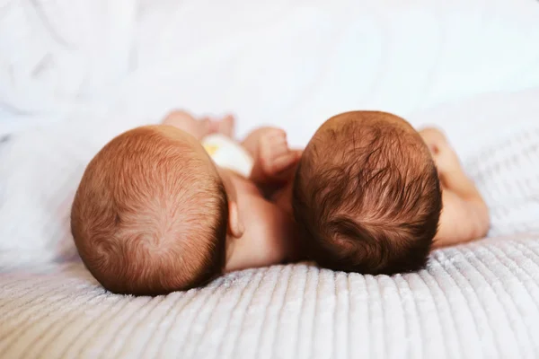 Baby in bed. — Stock Photo, Image