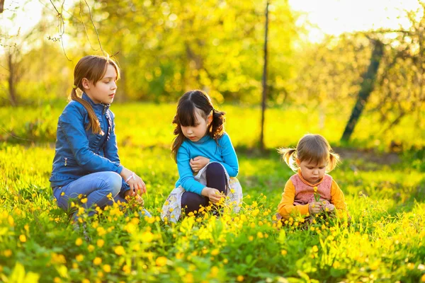 The child in garden. — Stock Photo, Image