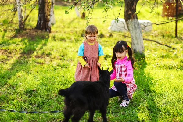 Šťastné děti venku. — Stock fotografie