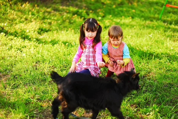 Children happy outdoors. — Stock Photo, Image