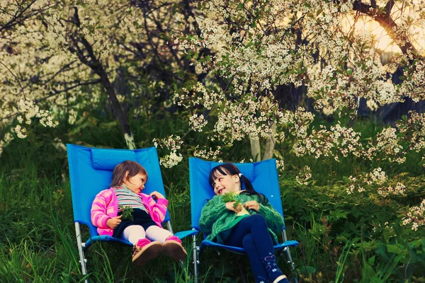 Children happy outdoors. — Stock Photo, Image