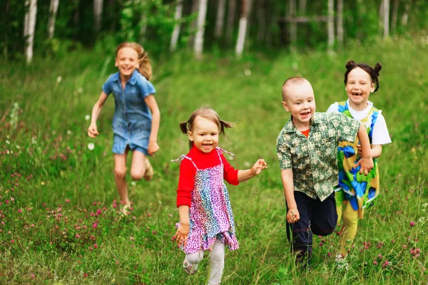 Niños felicidad al aire libre . —  Fotos de Stock