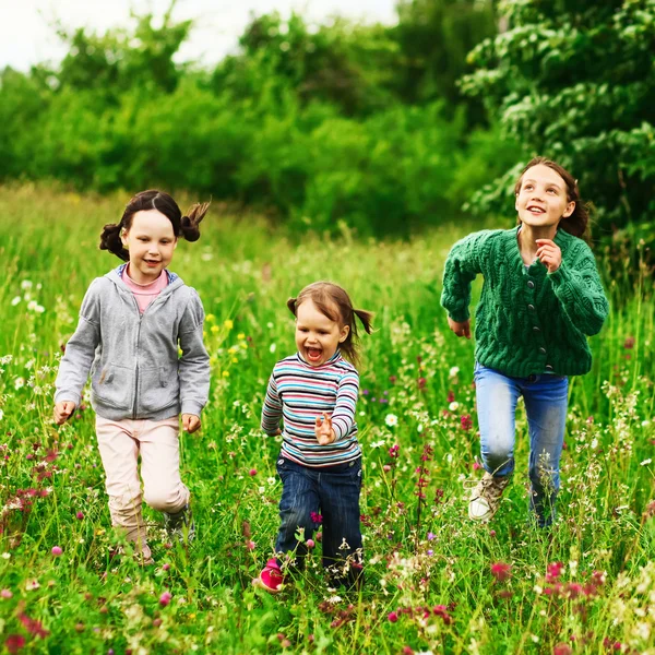 Niños felicidad al aire libre . —  Fotos de Stock