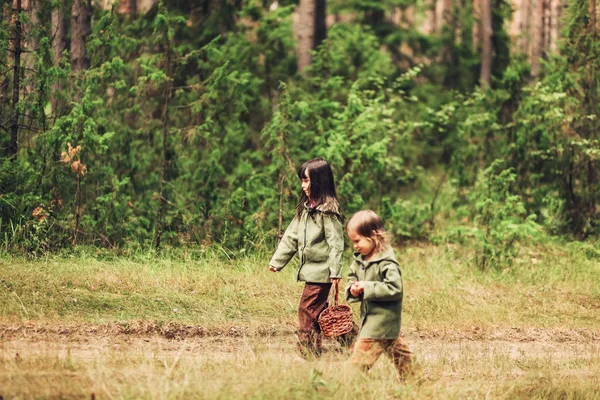 Children happy outdoors. — Stock Photo, Image