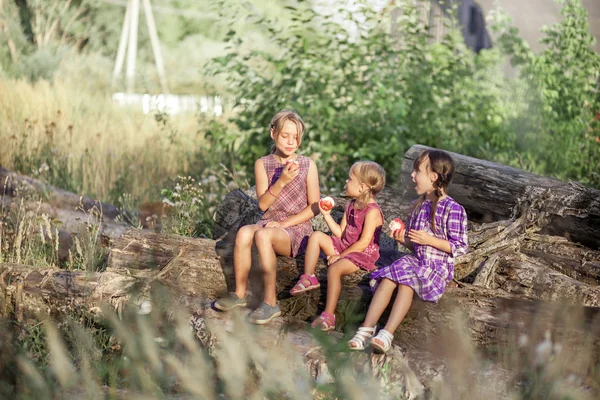 Outddoors šťastné dítě. — Stock fotografie