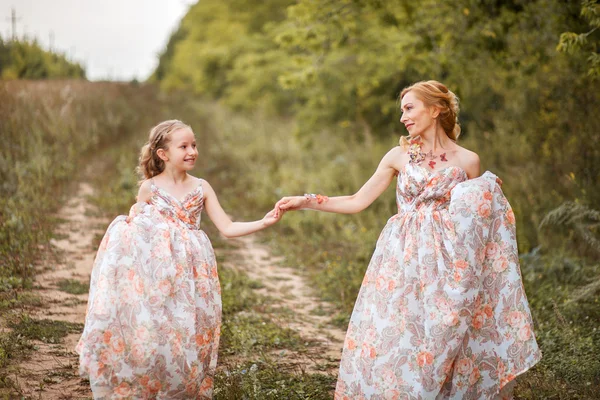 Family happy outdoors.