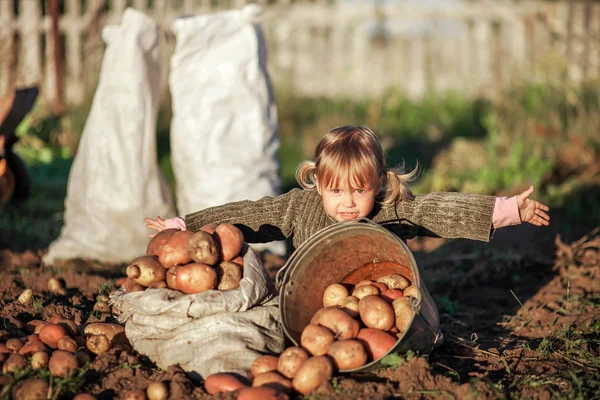 Children in garden. — Stock Photo, Image