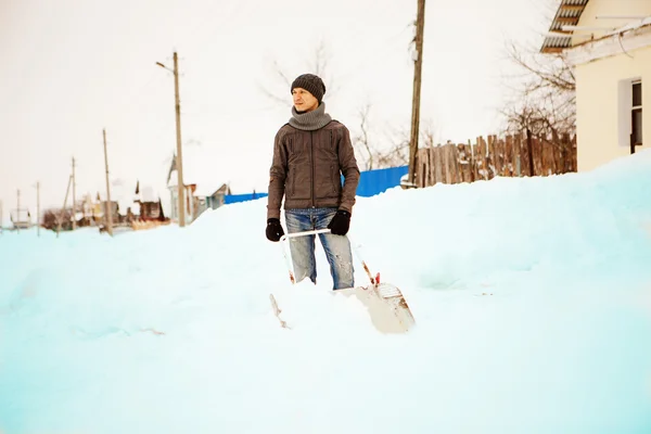 Shoveling. — Stockfoto