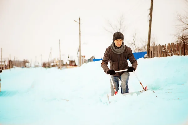 Shoveling. — Stockfoto